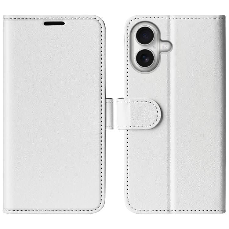 R64 Texture Horizontal Flip Leather Phone Case, For iPhone 17e / 16e, For iPhone 17 Pro Max, For iPhone 17 Pro, For iPhone 17, For iPhone Air, For iPhone 16 Pro Max