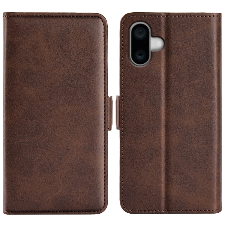 Dual-side Magnetic Buckle Horizontal Flip Leather Phone Case, For iPhone Air, For iPhone 16 Pro Max, For iPhone 16 Pro, For iPhone 16 Plus