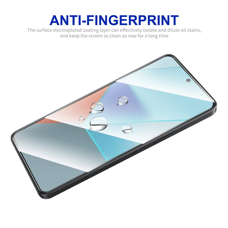 For Redmi Note 13 / Note 13 Pro 2pcs ENKAY Hat-Prince Full Glue High Aluminum-silicon Tempered Glass Film
