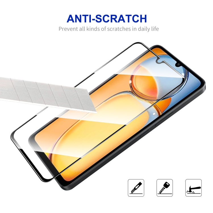 For Xiaomi Redmi 13C 10pcs ENKAY Hat-Prince Full Glue High Aluminum-silicon Tempered Glass Film