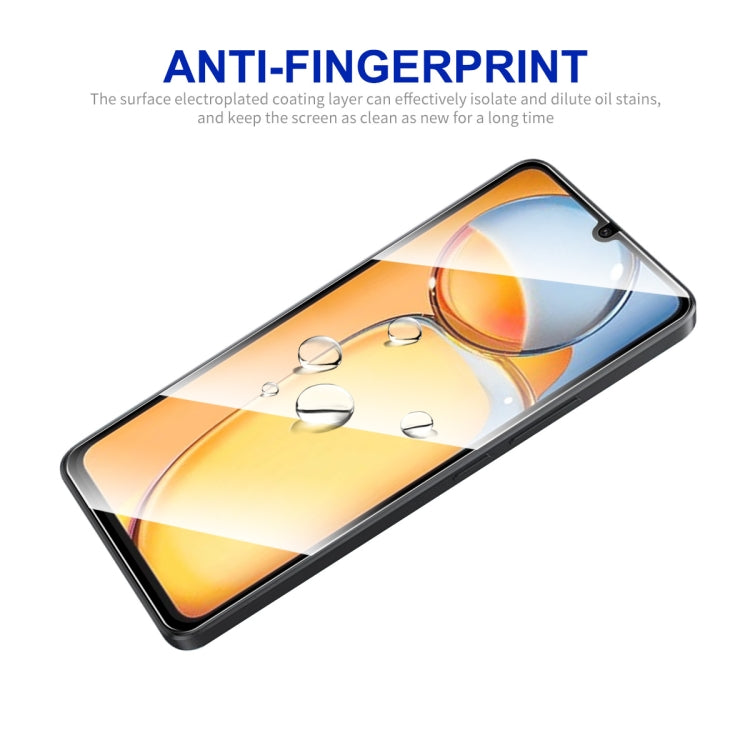 For Xiaomi Redmi 13C 10pcs ENKAY Hat-Prince Full Glue High Aluminum-silicon Tempered Glass Film