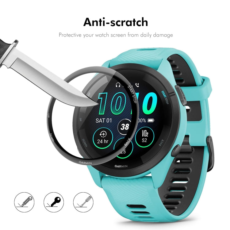 For Garmin Forerunner 265S ENKAY 3D Full Coverage Soft PC Edge PMMA HD Screen Protector Film