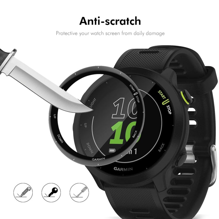For Garmin Forerunner 158 5pcs ENKAY 3D Full Coverage Soft PC Edge PMMA HD Screen Protector Film