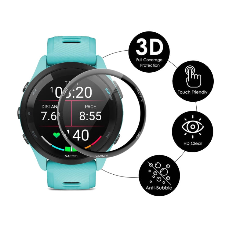 For Garmin Forerunner 265 10pcs ENKAY 3D Full Coverage Soft PC Edge PMMA HD Screen Protector Film