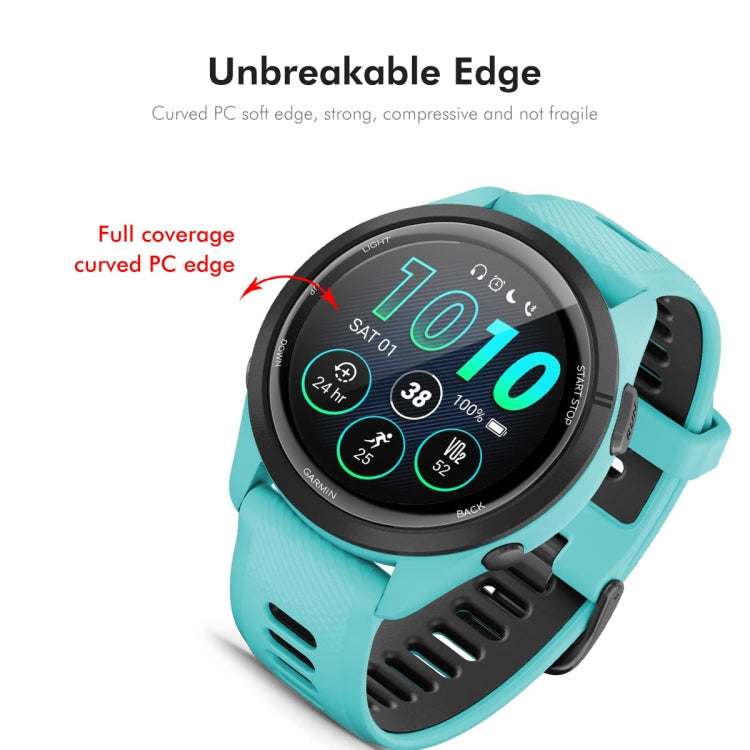 For Garmin Forerunner 245 / 245 Music 10pcs ENKAY 3D Full Coverage Soft PC Edge PMMA HD Screen Protector Film