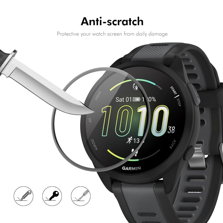 For Garmin Forerunner 165 / 165 Music 10pcs ENKAY 3D Full Coverage Soft PC Edge PMMA HD Screen Protector Film
