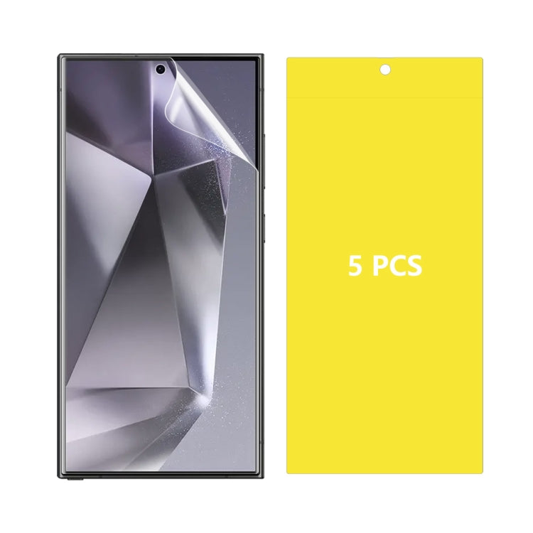 For Samsung Galaxy S24 Ultra 5G 5pcs ENKAY Hat-Prince Full Glue Coverage Soft Explosion-proof Hydrogel Film
