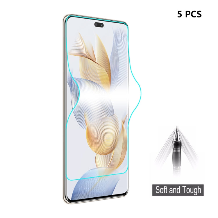 For Honor 90 Pro 5pcs ENKAY Full Glue Soft Explosion-proof Hydrogel Film