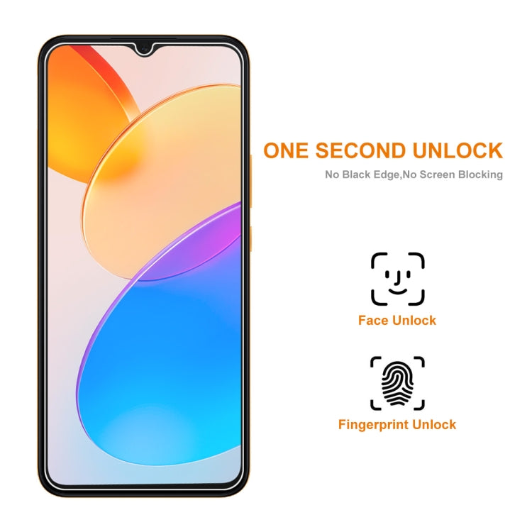 For Honor 70 Lite / X5 / X6 5pcs ENKAY 0.26mm 9H 2.5D High Aluminum-silicon Tempered Glass Film