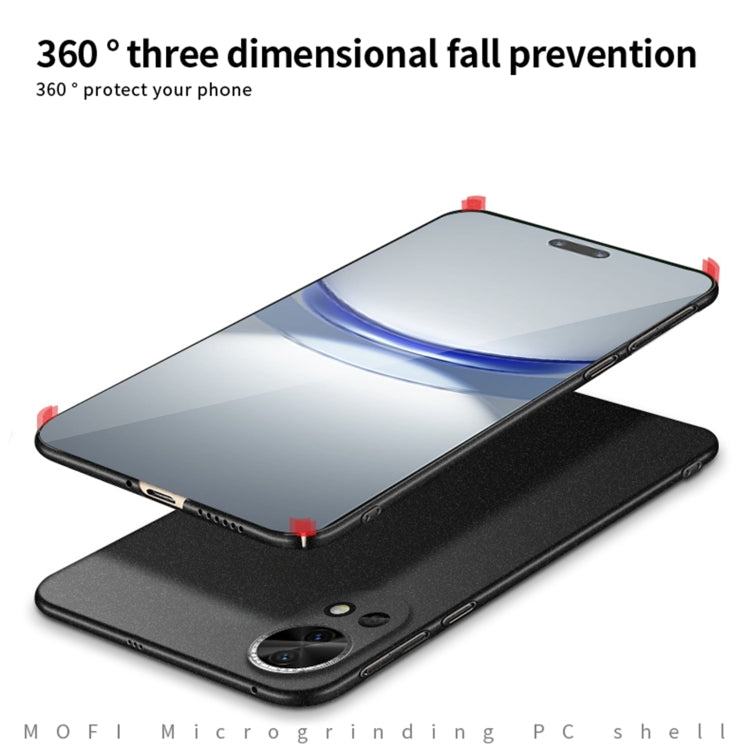 For Huawei nova 12 Pro / 12 Ultra MOFI Fandun Series Frosted PC Ultra-thin All-inclusive Phone Case(Black)