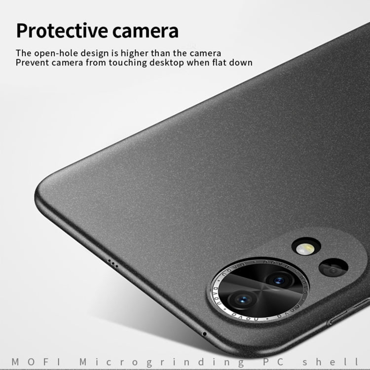 For Huawei nova 12 Pro / 12 Ultra MOFI Fandun Series Frosted PC Ultra-thin All-inclusive Phone Case(Black)