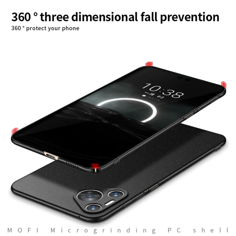 For Huawei Pura 70 MOFI Fandun Series Frosted PC Ultra-thin All-inclusive Phone Case(Gray)