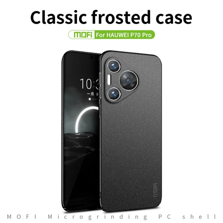 For Huawei Pura 70 Pro MOFI Fandun Series Frosted PC Ultra-thin All-inclusive Phone Case(Red)