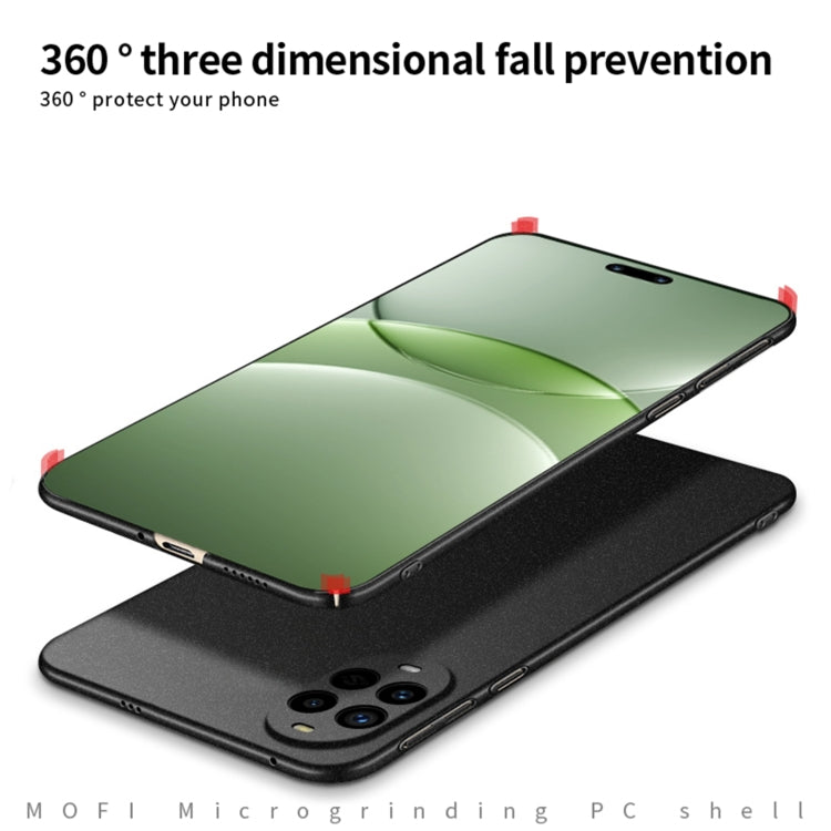 For Huawei nova 13 Pro MOFI Fandun Series Frosted PC Ultra-thin All-inclusive Phone Case(Black)