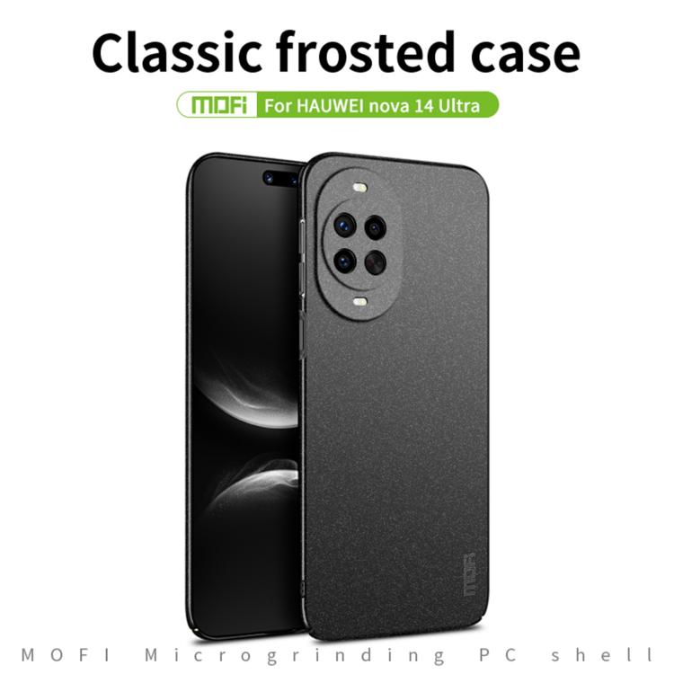 For Huawei nova 14 Ultra MOFI Fandun Series Frosted PC Ultra-thin All-inclusive Phone Case(Blue)