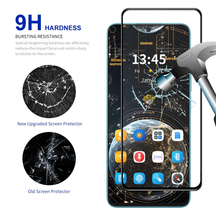For Motorola Moto G04 ENKAY Full Glue High Aluminum-silicon Tempered Glass Film