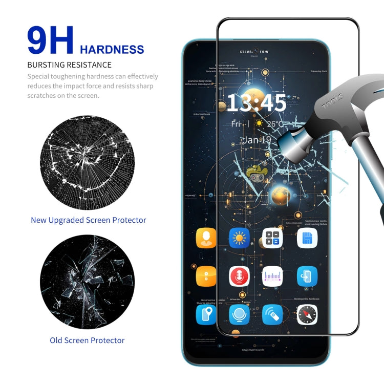 For Samsung Galaxy A36 / A56 10pcs ENKAY Hat-Prince Full Glue High Aluminum-silicon Tempered Glass Film