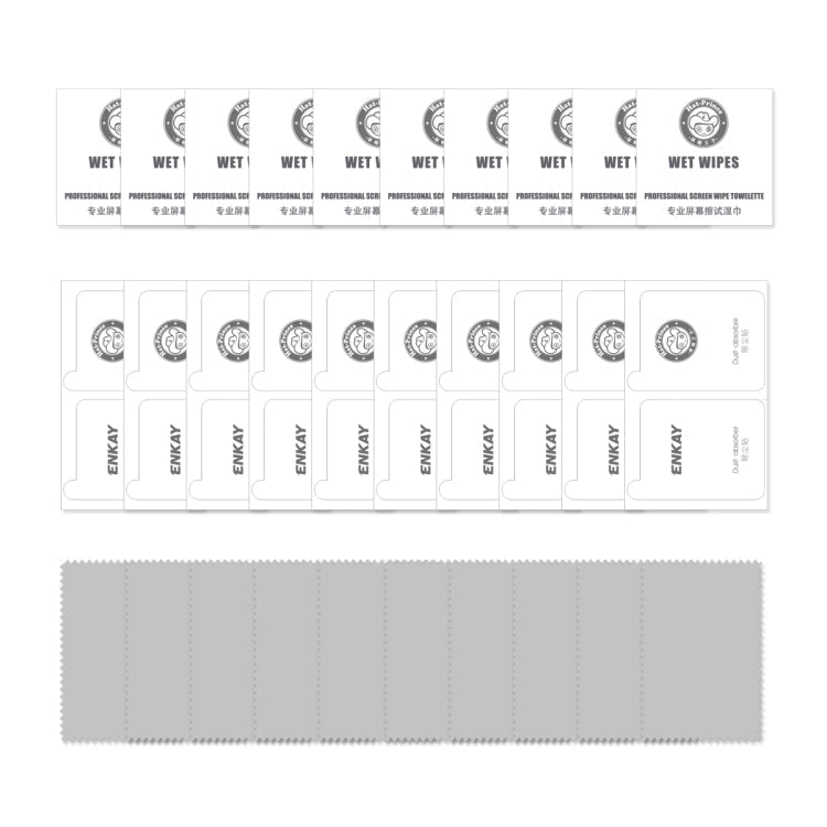 For Samsung Galaxy A26 10pcs ENKAY Hat-Prince Full Glue High Aluminum-silicon Tempered Glass Film