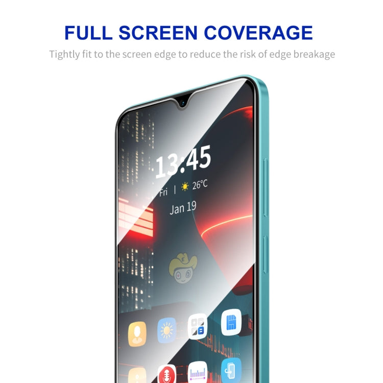 For Honor Play6C 2pcs ENKAY Hat-Prince Full Glue High Aluminum-silicon Tempered Glass Film