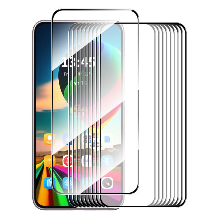 For Honor X60 GT 10pcs ENKAY Hat-Prince Full Glue High Aluminum-silicon Tempered Glass Film
