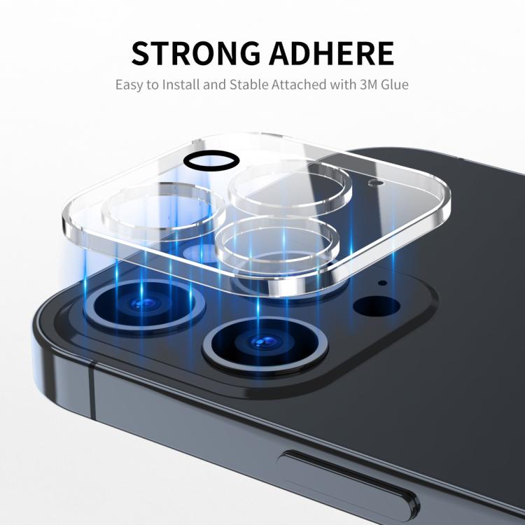 For iPhone 16 Pro / 16 Pro Max 2pcs ENKAY Hat-Prince 9H Rear Camera Lens Tempered Glass Film