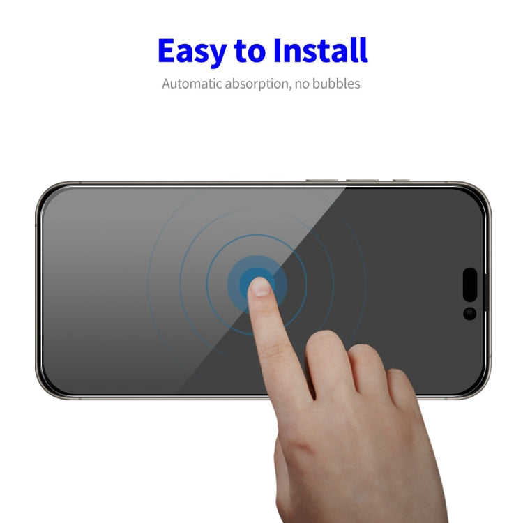 For iPhone 16 Pro ENKAY Hat-Prince 28 Degree Anti-peeping Tempered Glass Full Screen Film