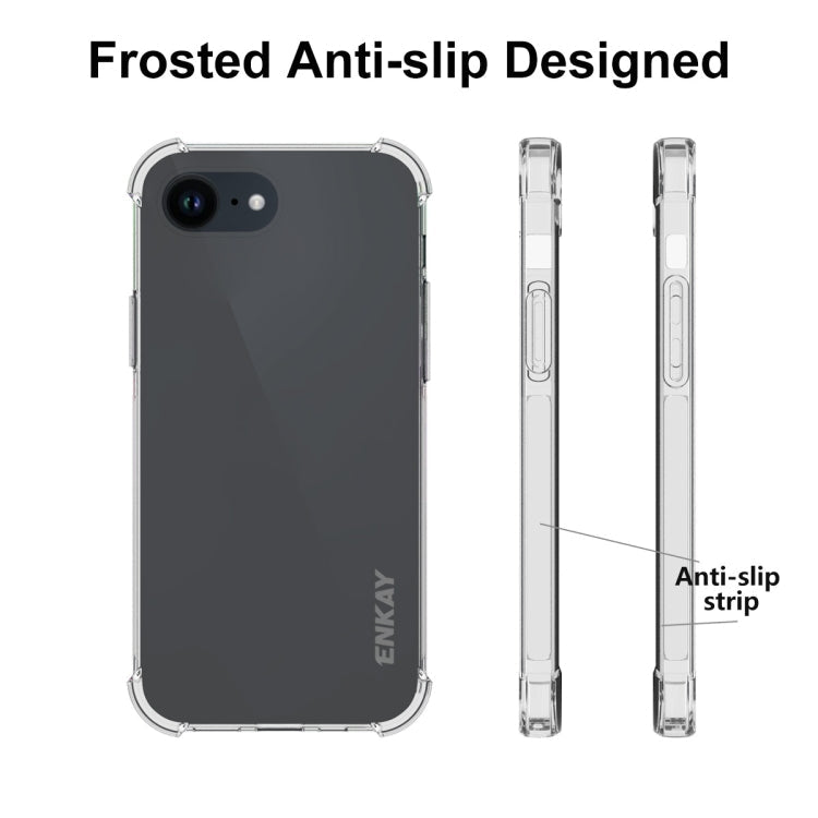 For iPhone 17e / 16e ENKAY Hat-Prince Transparent TPU Shockproof Phone Case