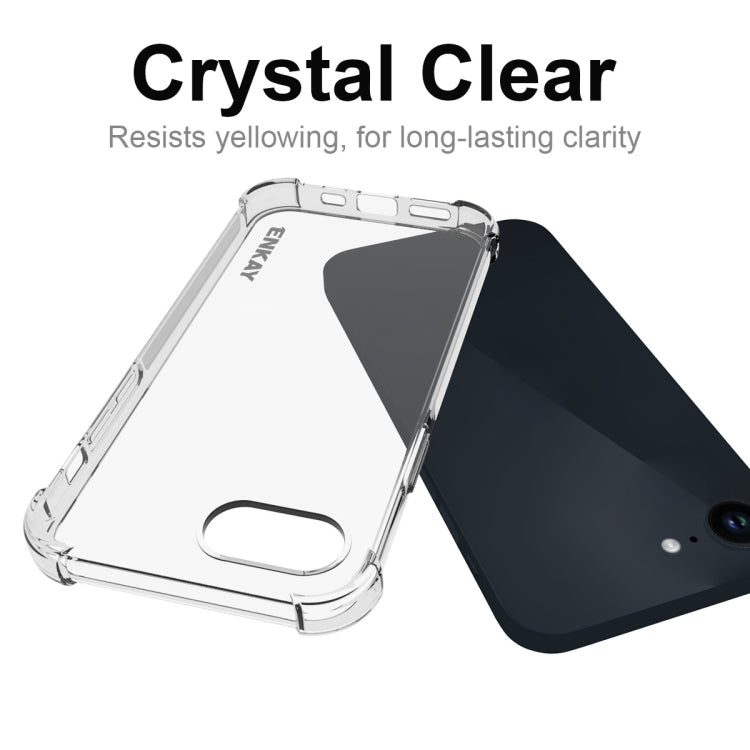 For iPhone 17e / 16e ENKAY Hat-Prince Transparent TPU Shockproof Phone Case