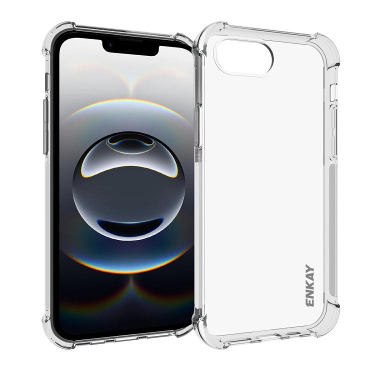 For iPhone 17e / 16e ENKAY Hat-Prince Transparent TPU Shockproof Phone Case