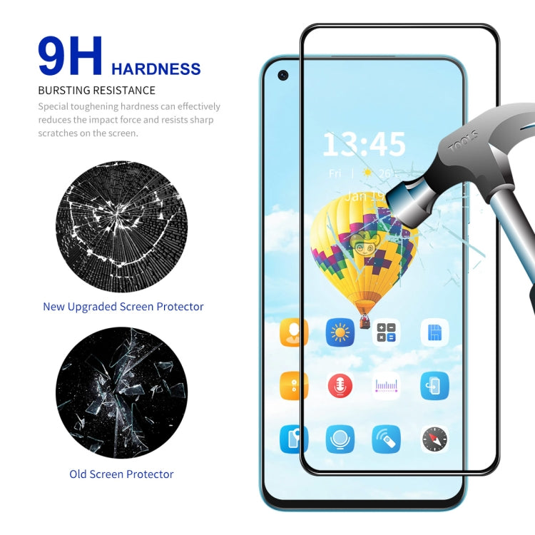 For OnePlus 9RT 10pcs ENKAY Full Glue High Aluminum-silicon Tempered Glass Film