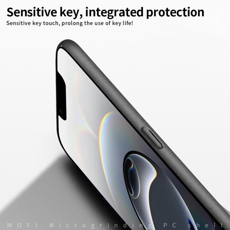 For iPhone 17e / 16e MOFI Fandun Series Frosted PC Ultra-thin All-inclusive Phone Case(Black)