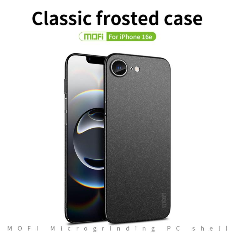 For iPhone 17e / 16e MOFI Fandun Series Frosted PC Ultra-thin All-inclusive Phone Case(Green)