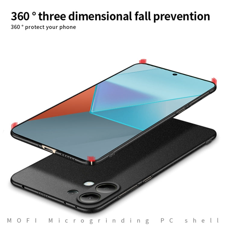 For Xiaomi Redmi Note 13 Pro 4G MOFI Fandun Series Frosted PC Ultra-thin All-inclusive Phone Case(Blue)