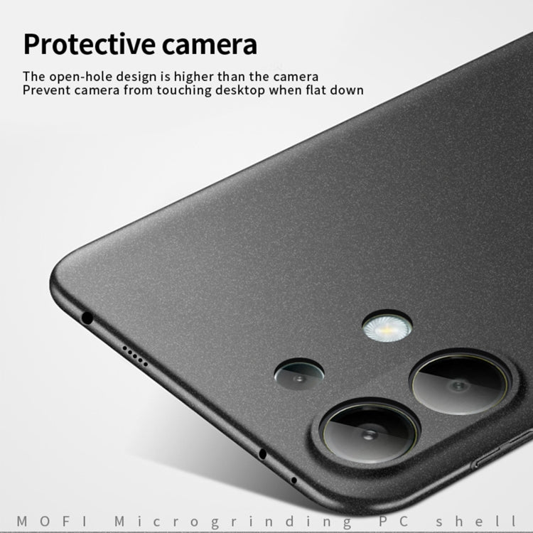 For Xiaomi Redmi Note 13 Pro 4G MOFI Fandun Series Frosted PC Ultra-thin All-inclusive Phone Case(Blue)