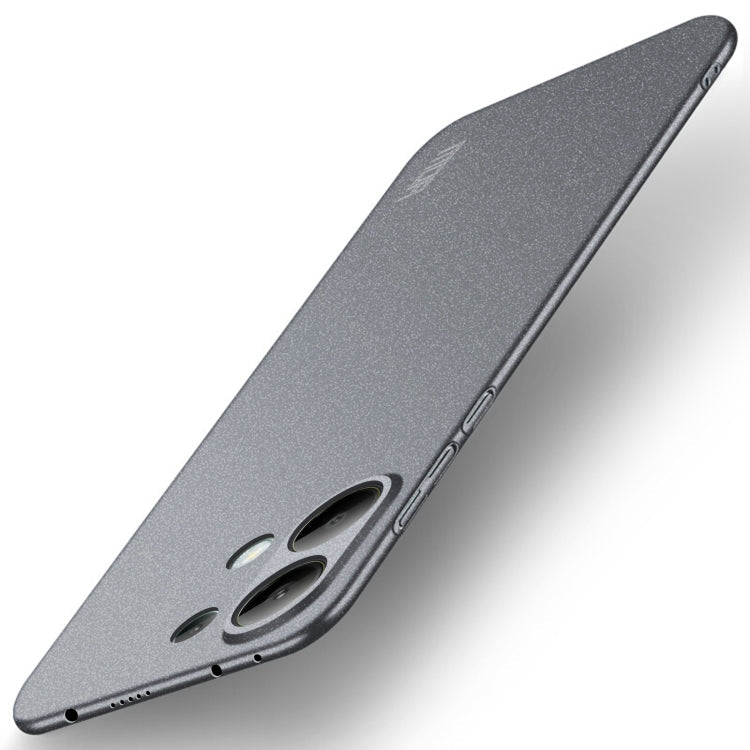 For Xiaomi Redmi Note 13 Pro 4G MOFI Fandun Series Frosted PC Ultra-thin All-inclusive Phone Case(Gray)