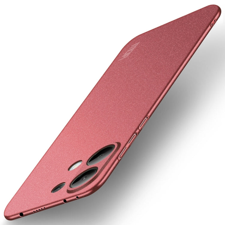 For Xiaomi Redmi Note 13 Pro 4G MOFI Fandun Series Frosted PC Ultra-thin All-inclusive Phone Case(Red)