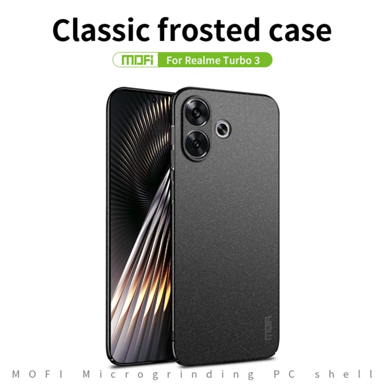 For Xiaomi Redmi Turbo 3 MOFI Fandun Series Frosted PC Ultra-thin All-inclusive Phone Case(Green)