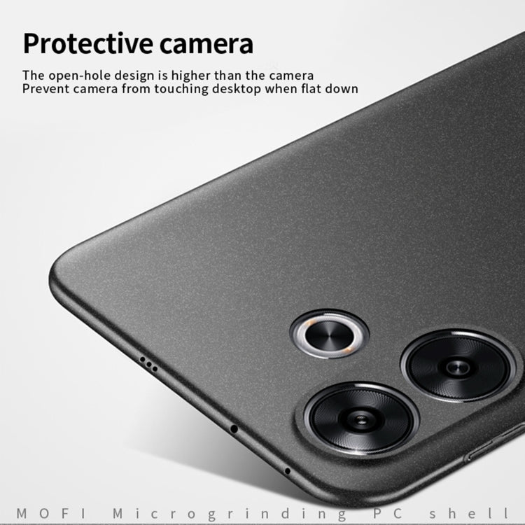 For Xiaomi Redmi Turbo 3 MOFI Fandun Series Frosted PC Ultra-thin All-inclusive Phone Case(Red)