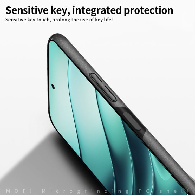 For Redmi Note 14 MOFI Fandun Series Frosted PC Ultra-thin All-inclusive Phone Case(Black)