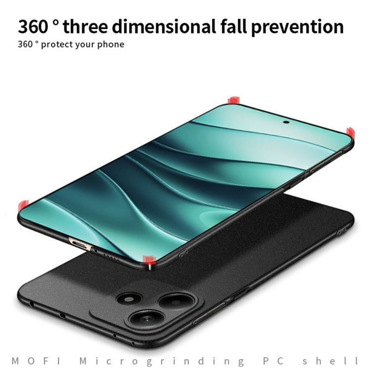 For Redmi Note 14 MOFI Fandun Series Frosted PC Ultra-thin All-inclusive Phone Case(Green)