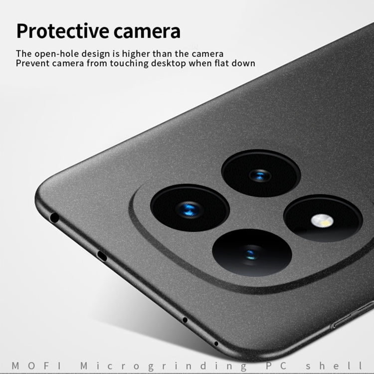 For Xiaomi Redmi Note 14 Pro MOFI Fandun Series Frosted PC Ultra-thin All-inclusive Phone Case(Black)