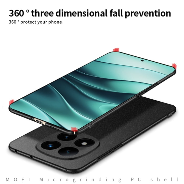 For Xiaomi Redmi Note 14 Pro+ MOFI Fandun Series Frosted PC Ultra-thin All-inclusive Phone Case(Blue)