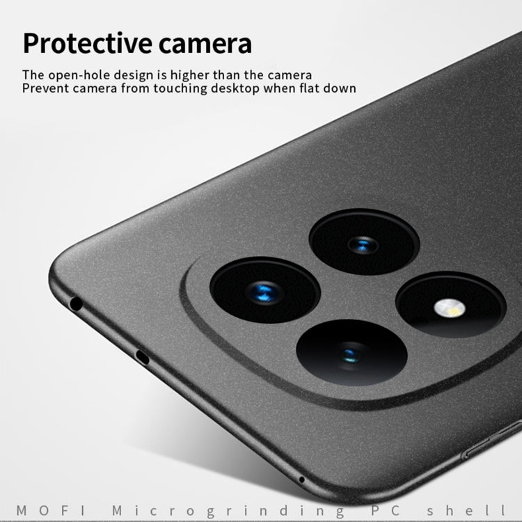 For Xiaomi Redmi Note 14 Pro+ MOFI Fandun Series Frosted PC Ultra-thin All-inclusive Phone Case(Gray)