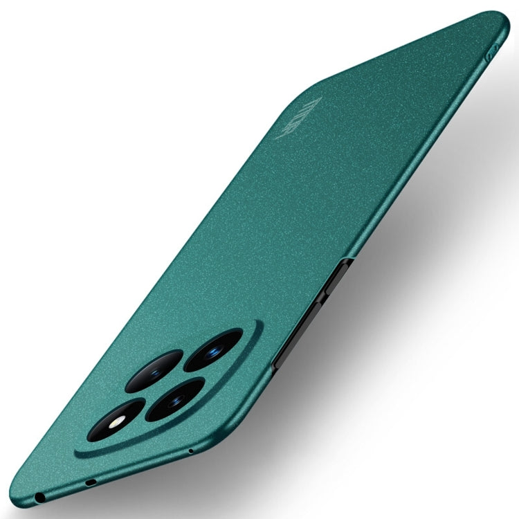 For Xiaomi Redmi Note 14 Pro+ MOFI Fandun Series Frosted PC Ultra-thin All-inclusive Phone Case(Green)