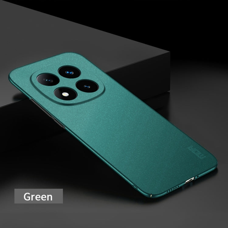 For Xiaomi Redmi Note 14 Pro+ MOFI Fandun Series Frosted PC Ultra-thin All-inclusive Phone Case(Green)
