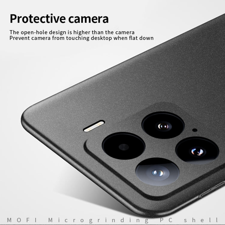 For Xiaomi 15 MOFI Fandun Series Frosted PC Ultra-thin All-inclusive Phone Case(Gray)