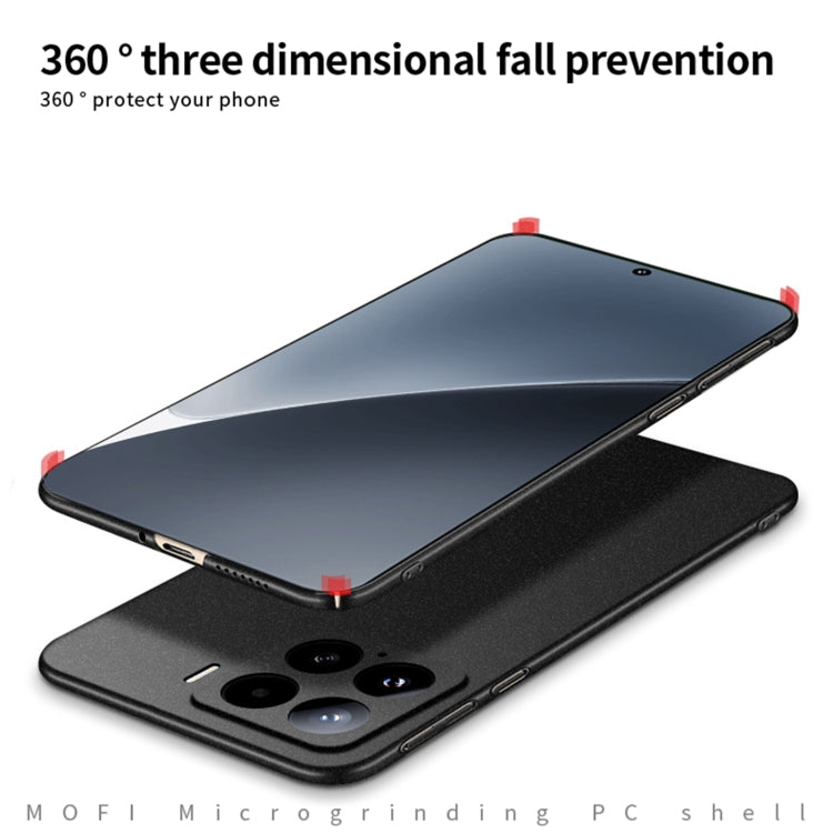 For Xiaomi 15 MOFI Fandun Series Frosted PC Ultra-thin All-inclusive Phone Case(Red)