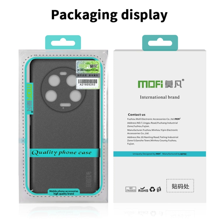 For Redmi Note 14 MOFI Fandun Series Frosted PC Ultra-thin All-inclusive Phone Case(Gray)