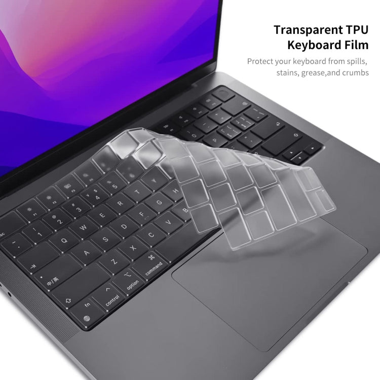 For MacBook Air 15.3 A2941 ENKAY US Version 3 in 1 Matte Protective Case with TPU Keyboard Film & Anti-dust Plugs(Dark Green)