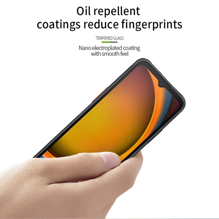 For Samsung Galaxy Xcover7 PINWUYO 9H 3D Full Screen Explosion-proof Tempered Glass Film(Black)